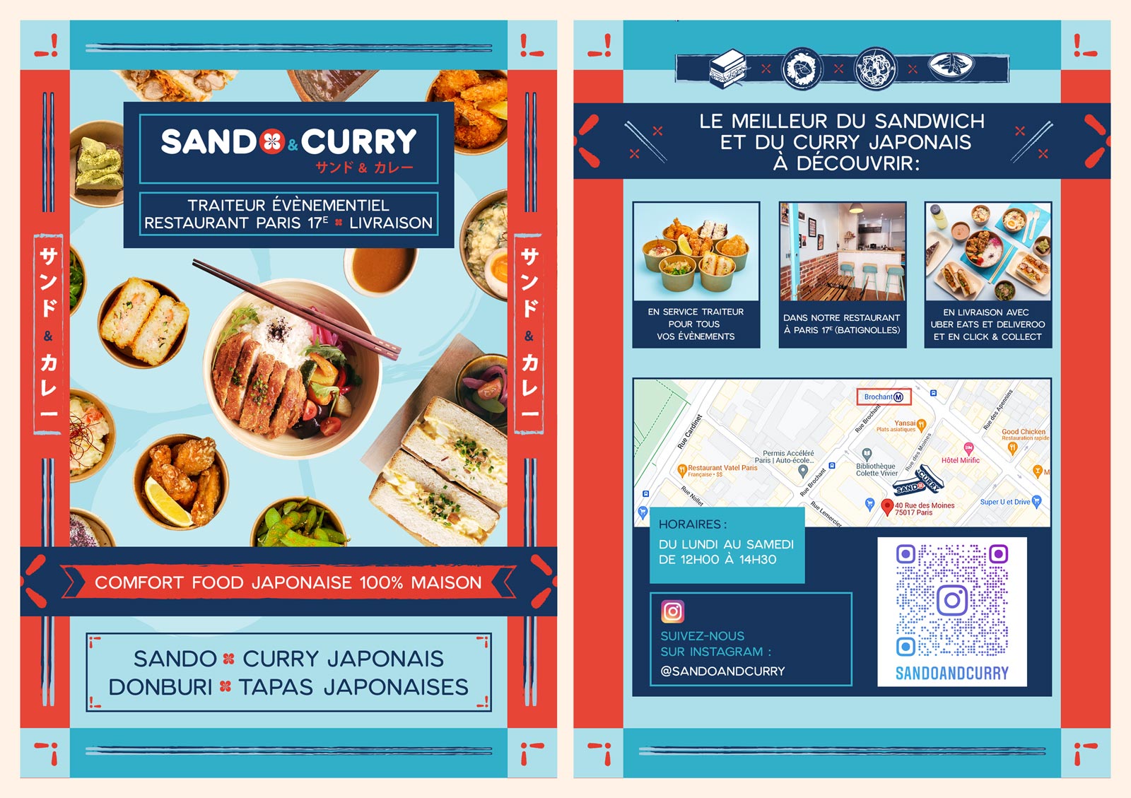 Flyer Sando and Curry